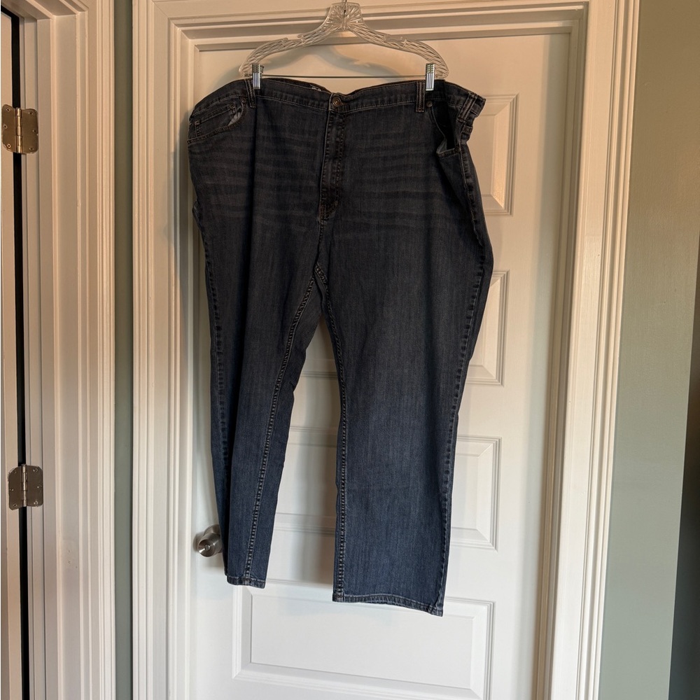 True Nation medium wash jean athletic fit in 56x30